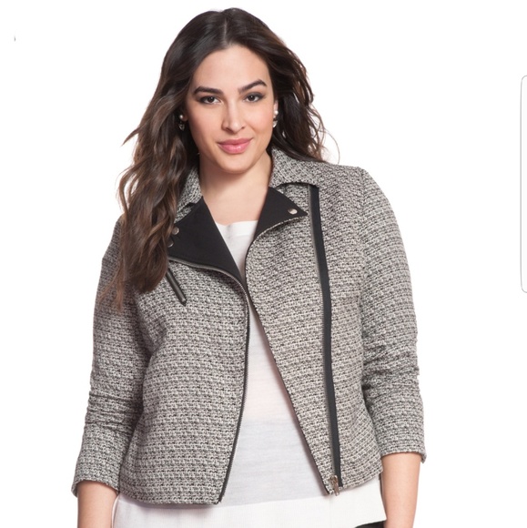 Eloquii Jackets & Blazers - ⚡SUPER FLASH SALE!Eloquii Robbie Tweed Moto Jacket